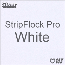 12" x 15" Sheet Siser Stripflock Pro HTV - White