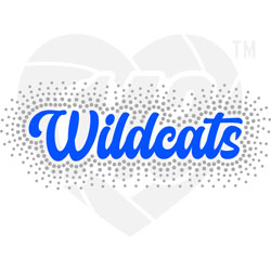 Faux Rhinestone - Wildcats