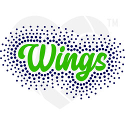 Faux Rhinestone - Wings