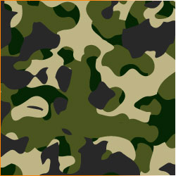 Adelaide svinge venlige Printed HTV Woodland Camo Print 12" x 15" Sheet