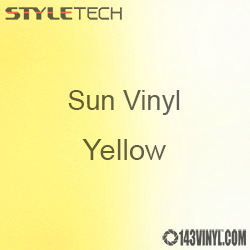 StyleTech Sun Vinyl - Yellow - 12" x 12" Sheet   