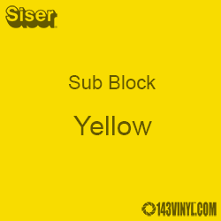 12" x 15" Sheet Siser Sub Block HTV - Yellow