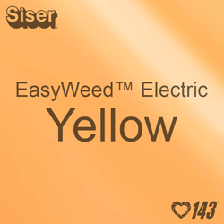 12" x 15" Sheet Siser EasyWeed Electric HTV - Yellow