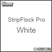 12" x 15" Sheet Siser Stripflock Pro HTV - White