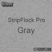 12" x 15" Sheet Siser Stripflock Pro HTV - Gray