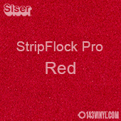 12" x 15" Sheet Siser Stripflock Pro HTV - Red