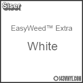 12" x 15" Sheet Siser EasyWeed Extra HTV - White