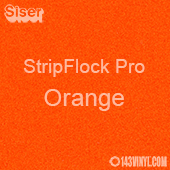 12" x 15" Sheet Siser Stripflock Pro HTV - Orange