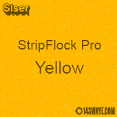 12" x 15" Sheet Siser Stripflock Pro HTV - Yellow