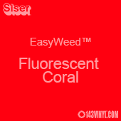 EasyWeed HTV: 12" x 5 Foot - Fluorescent Coral