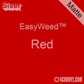 EasyWeed HTV: 12" x 15" - Matte Red