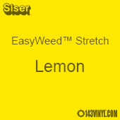 12" x 24" Sheet Siser EasyWeed Stretch HTV - Lemon