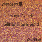 12" x 24" Sheet - StarCraft Magic - Deceit Glitter Rose Gold