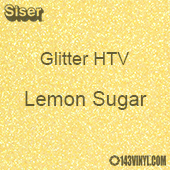 Glitter HTV: 12" x 5 Yard Roll - Lemon Sugar