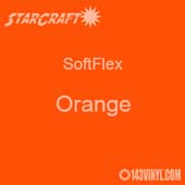12" x 5 Foot Roll -StarCraft SoftFlex HTV - Orange