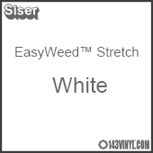 12" x 24" Sheet Siser EasyWeed Stretch HTV - White
