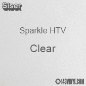 Siser Sparkle HTV: 12" x 24" sheet  - Clear