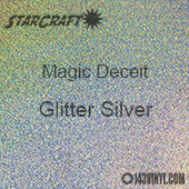 12" x 24" Sheet - StarCraft Magic - Deceit Glitter Silver