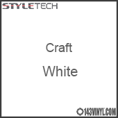 Styletech Craft Vinyl - White- 12" x 5 Foot