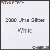 StyleTech 2000 Ultra Glitter - 149 White - 12"x24" Sheet