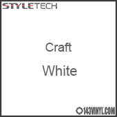 Styletech Craft Vinyl - White- 12" x 12" Sheet