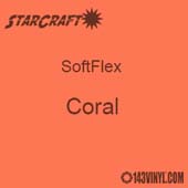 12" x 24" Sheet - StarCraft SoftFlex HTV - Coral
