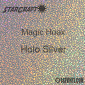 12" x 12" Sheet - StarCraft Magic - Hoax Holo Silver