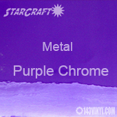 12" x  24" Sheet - StarCraft Metal -Purple Chrome 