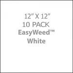 EasyWeed HTV 10-Sheet Pack: 12" x 12" Sheets - White