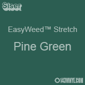 12" x 24" Sheet Siser EasyWeed Stretch HTV - Pine Green