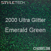 StyleTech 2000 Ultra Glitter - 176 Emerald Green - 12"x24" Sheet 