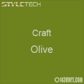 Styletech Craft Vinyl - Olive- 12" x 12" Sheet