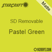 12" x 10 Yard Roll  -StarCraft SD Removable Matte Adhesive - Pastel Green