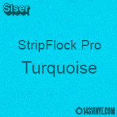 12" x 15" Sheet Siser Stripflock Pro HTV - Turquoise