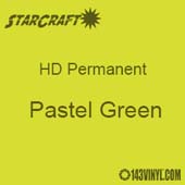 12" x 24" Sheet - StarCraft HD Glossy Permanent Vinyl - Pastel Green