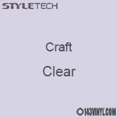 Styletech Craft Vinyl - Clear- 12" x 12" Sheet
