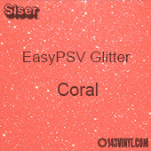 Siser EasyPSV Permanent Glitter Vinyl Sheet - Brick Red - 12 x 12 in