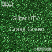 Glitter HTV: 12" x 5 Yard Roll - Grass Green