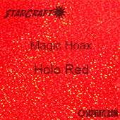 12" x 12" Sheet - StarCraft Magic - Hoax Holo Red