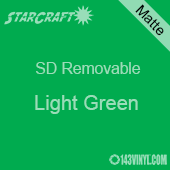 12" x 24" Sheet -StarCraft SD Removable Matte Adhesive - Light Green