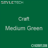 Styletech Craft Vinyl - Medium Green- 12" x 12" Sheet