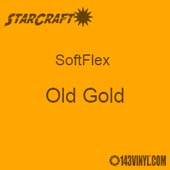 12" x 24" Sheet - StarCraft SoftFlex HTV - Old Gold