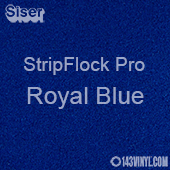 12" x 15" Sheet Siser Stripflock Pro HTV - Royal Blue