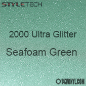 StyleTech 2000 Ultra Glitter - 160 Sea Foam Green - 12"x24" Sheet