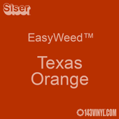 EasyWeed HTV: 12" x 5 Foot - Texas Orange