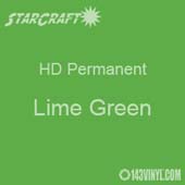 12" x 24" Sheet - StarCraft HD Glossy Permanent Vinyl - Lime Green