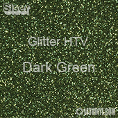 Glitter HTV: 12" x 5 Yard Roll - Dark Green