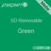 12" x 24" Sheet -StarCraft SD Removable Matte Adhesive - Green