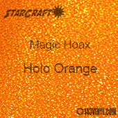 12" x 12" Sheet - StarCraft Magic - Hoax Holo Orange