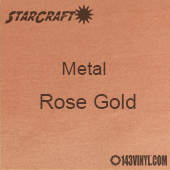 12" x 12" Sheet - StarCraft Metal- Brushed Rose Gold 